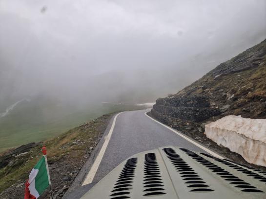 Kurz vor der Passhöhe des Col de Agnello