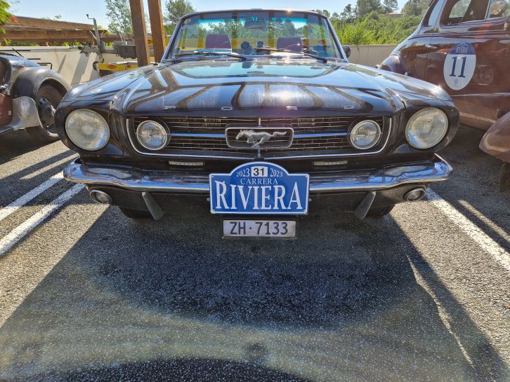 Unser zuverlässiger Ford Mustang im Ziel